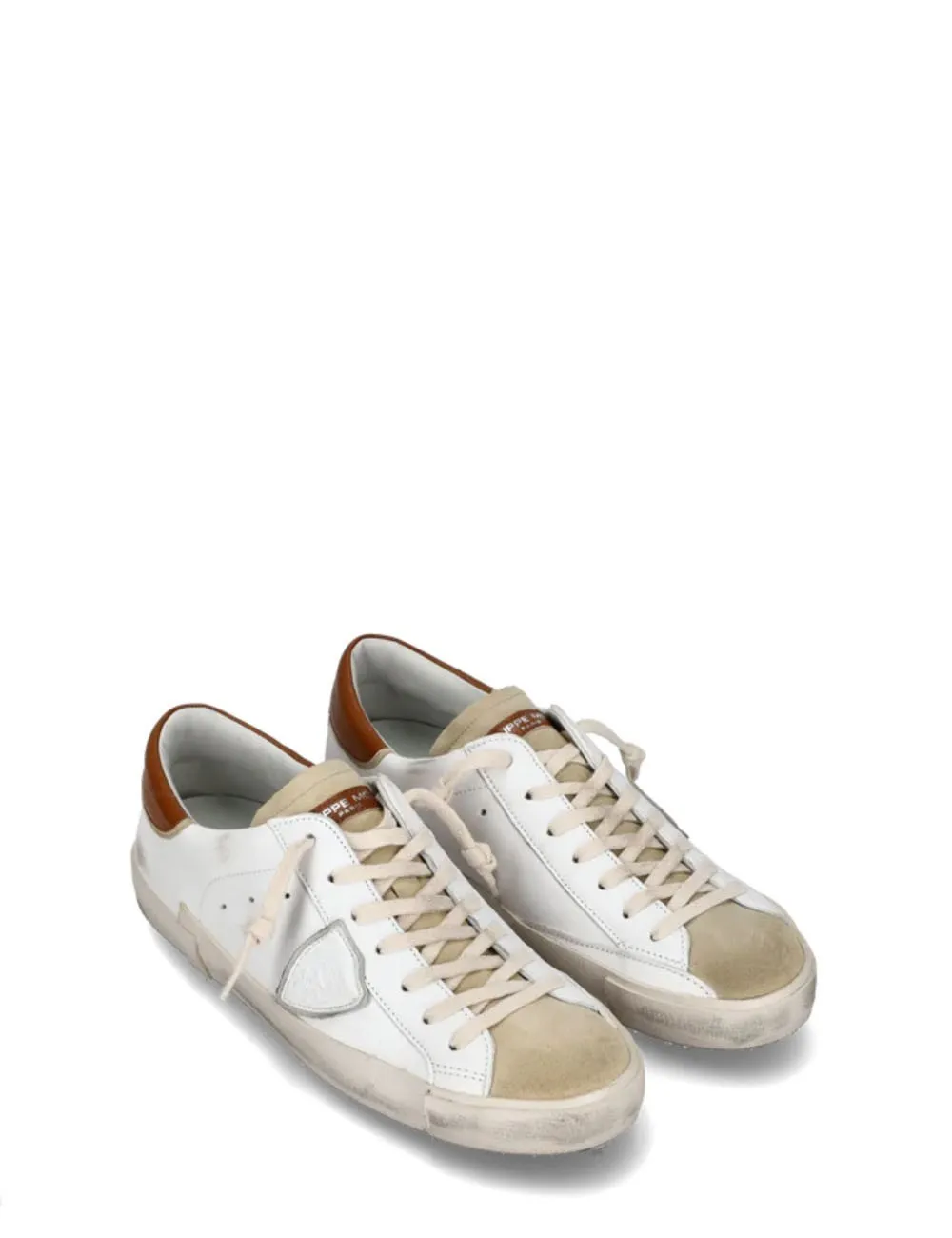 Philippe Model     Sneaker basse Prsx uomo - beige e marrone