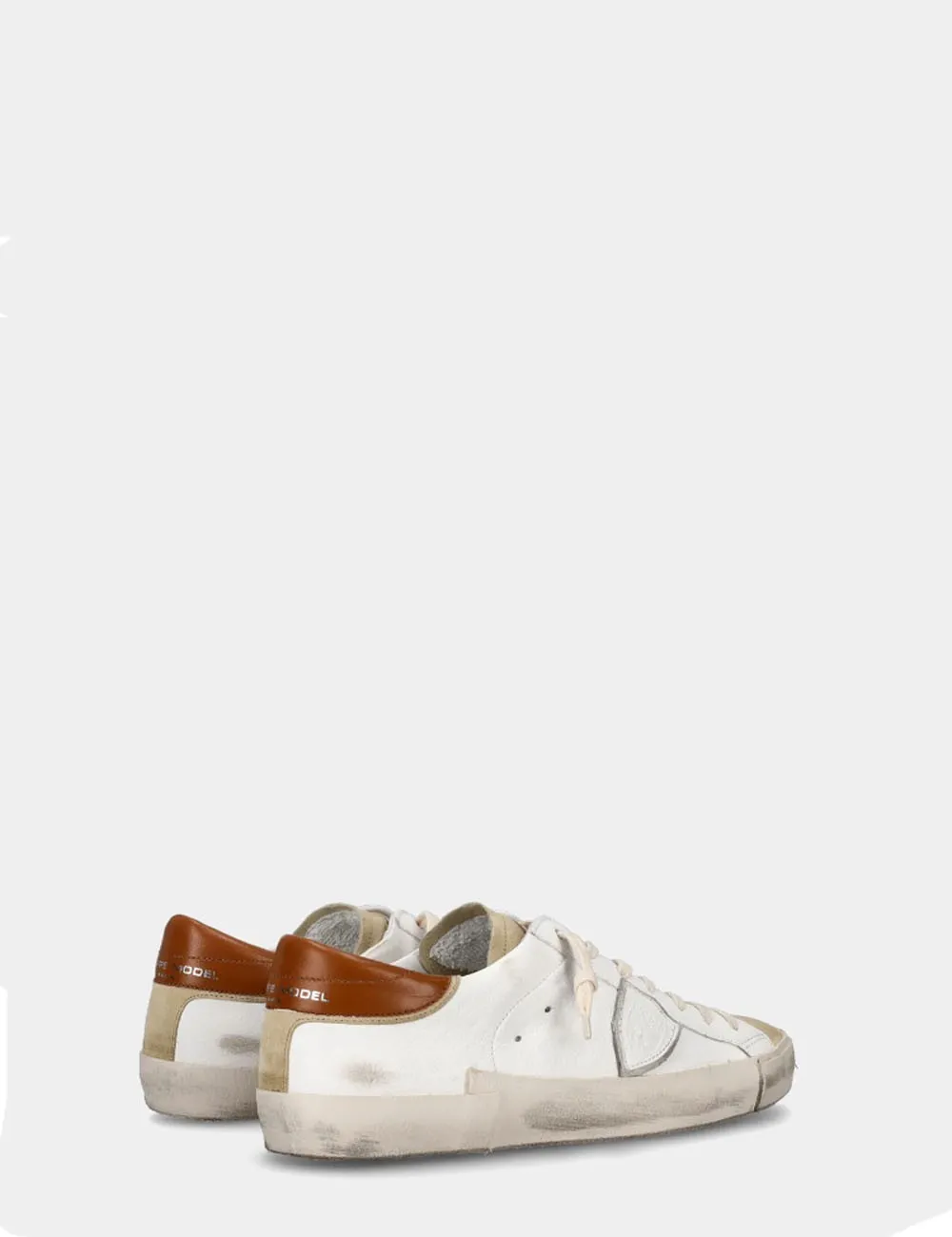 Philippe Model     Sneaker basse Prsx uomo - beige e marrone