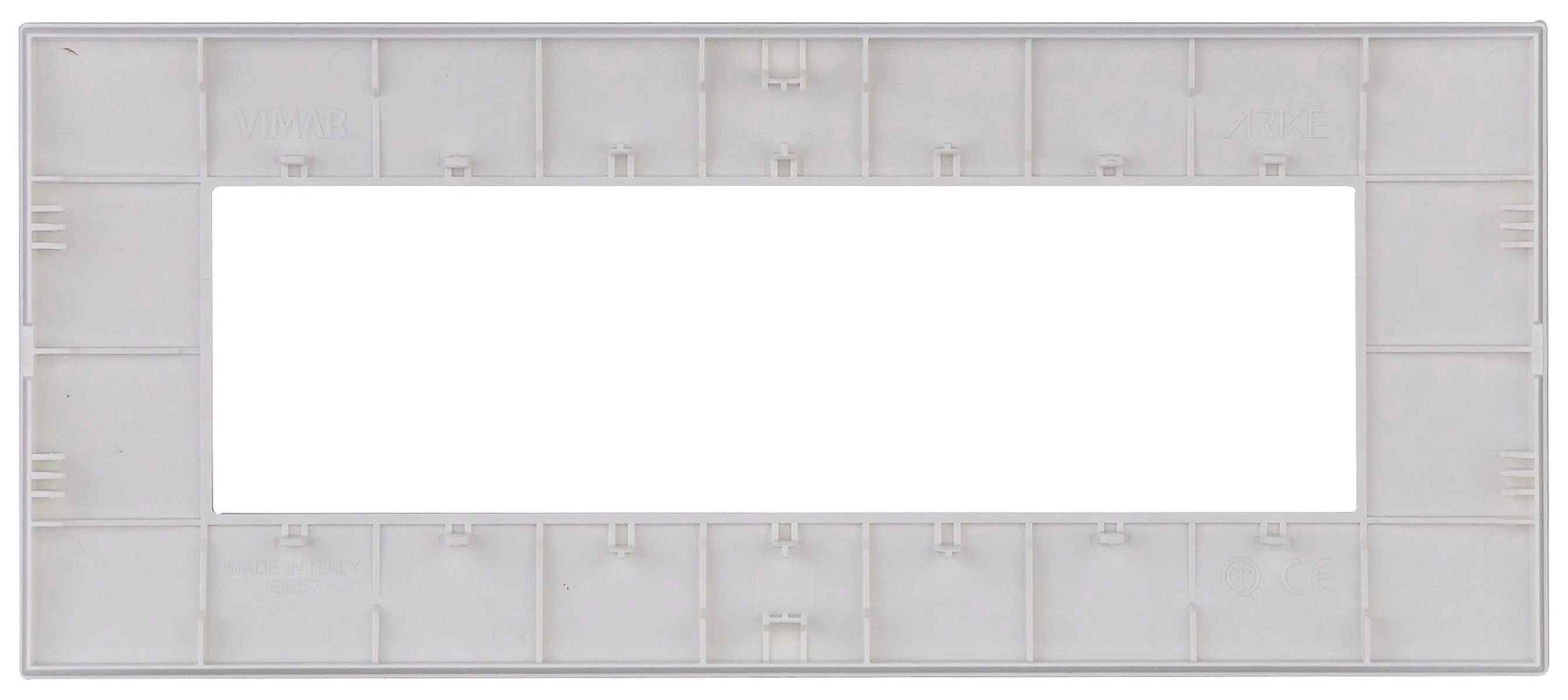 Placca sette moduli Vimar Classic bianco