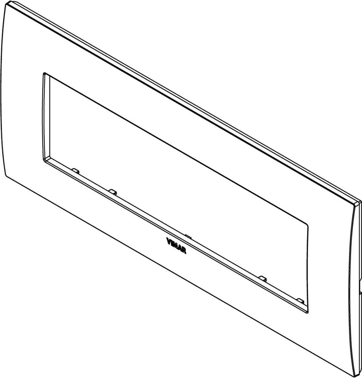 Placca sette moduli Vimar Classic bianco