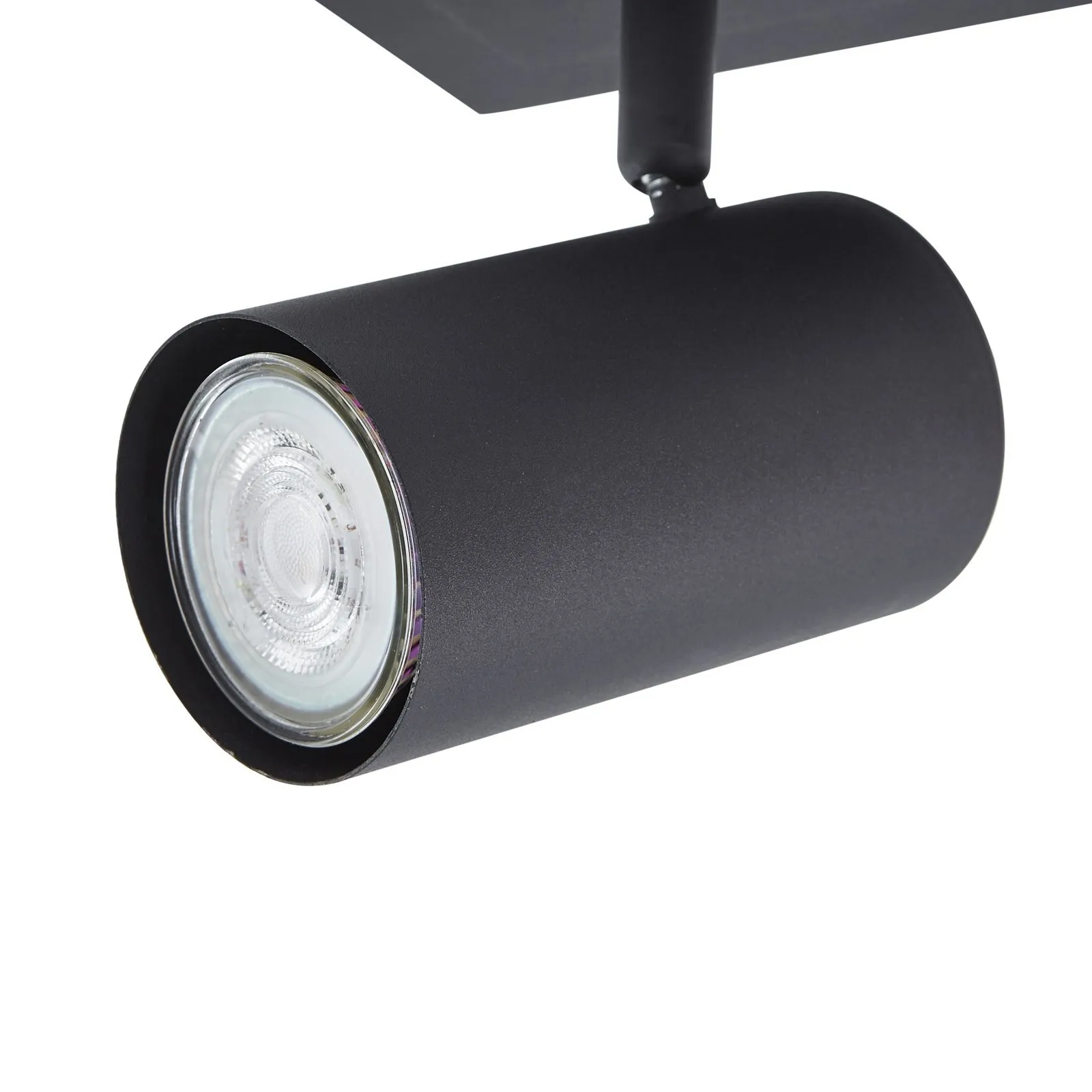 Plafoniera Lindby Joffrey, 24 cm, nero, a 4 luci, metallo