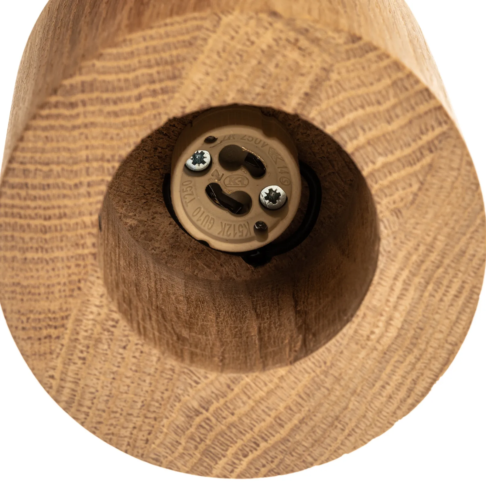 Plafoniera Wooddream rotonda 1 luce, rovere, 10cm