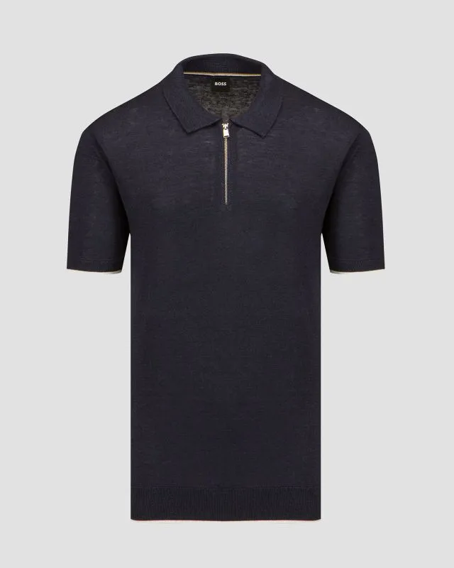 Polo di lino Boss Ganzo
