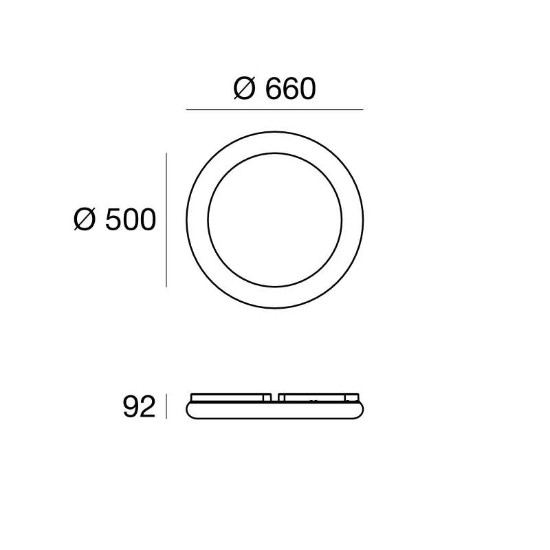 Polo_S lampada da parete/soffitto in polietilene Led 3000K