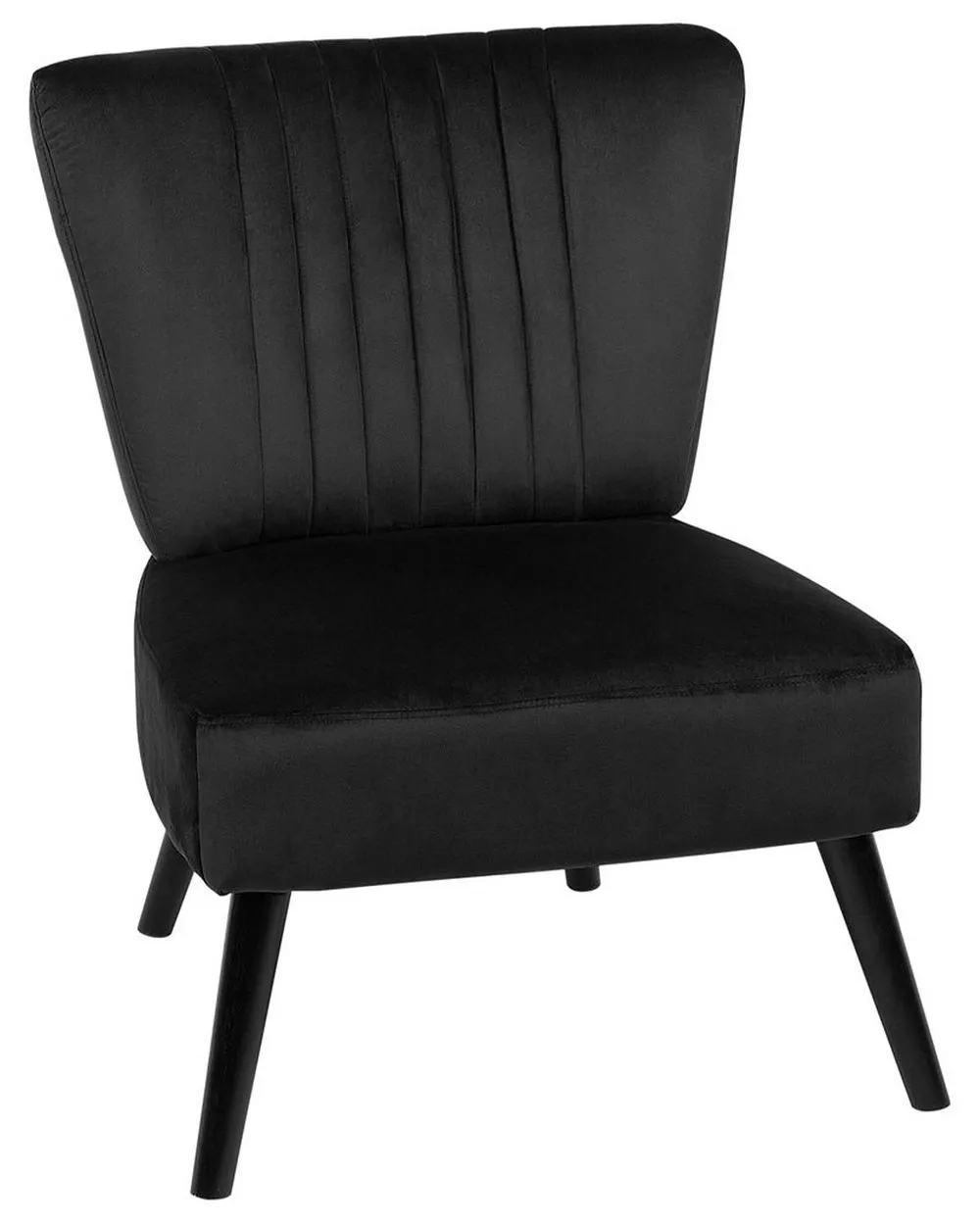 Poltrona VAASA Velluto Nero