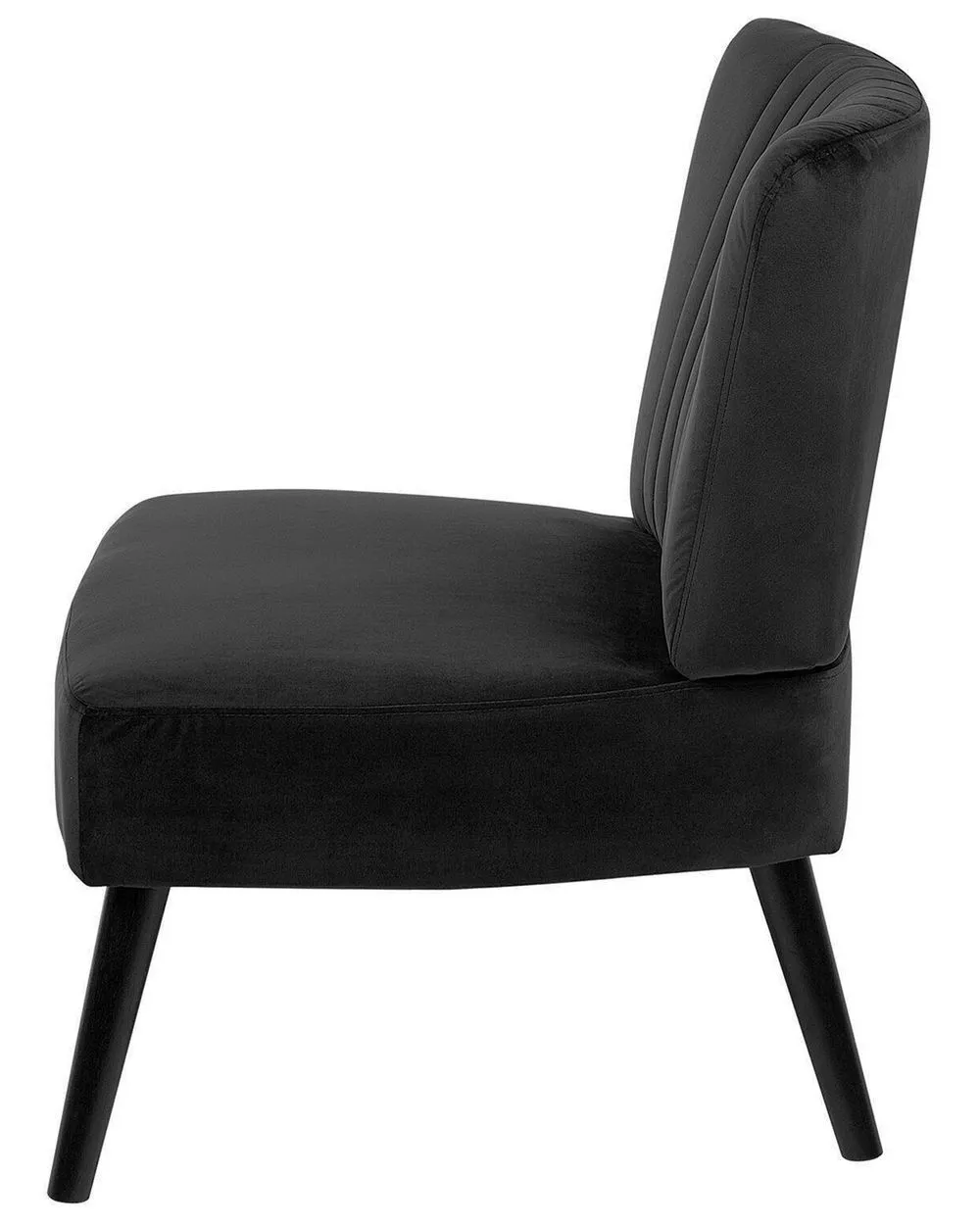 Poltrona VAASA Velluto Nero