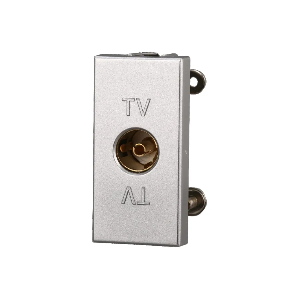 Presa TV femmina grigia compatibile anche con BTicino Axolute