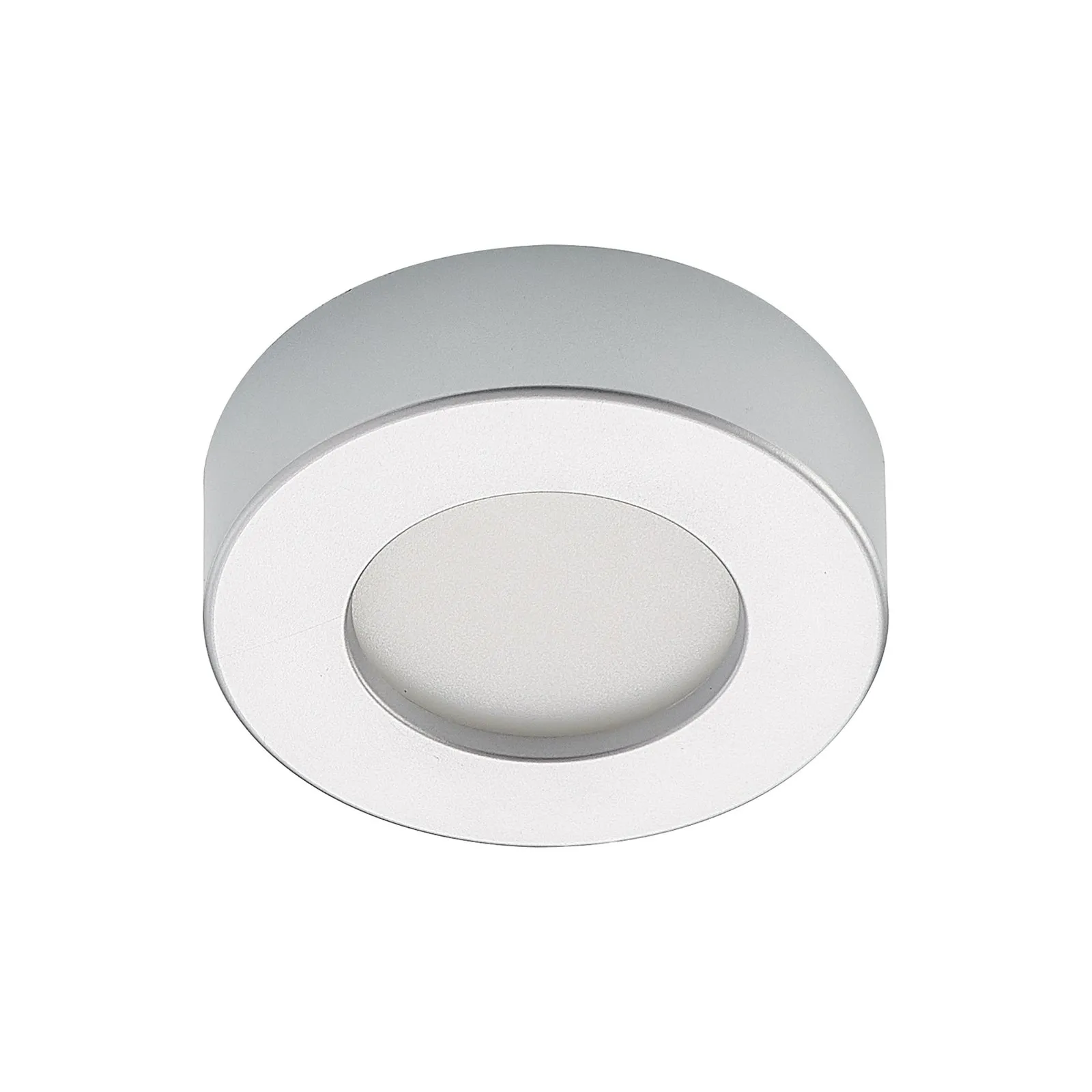 Prios Plafoniera LED Edwina, argento, 12 cm, CCT, IP44