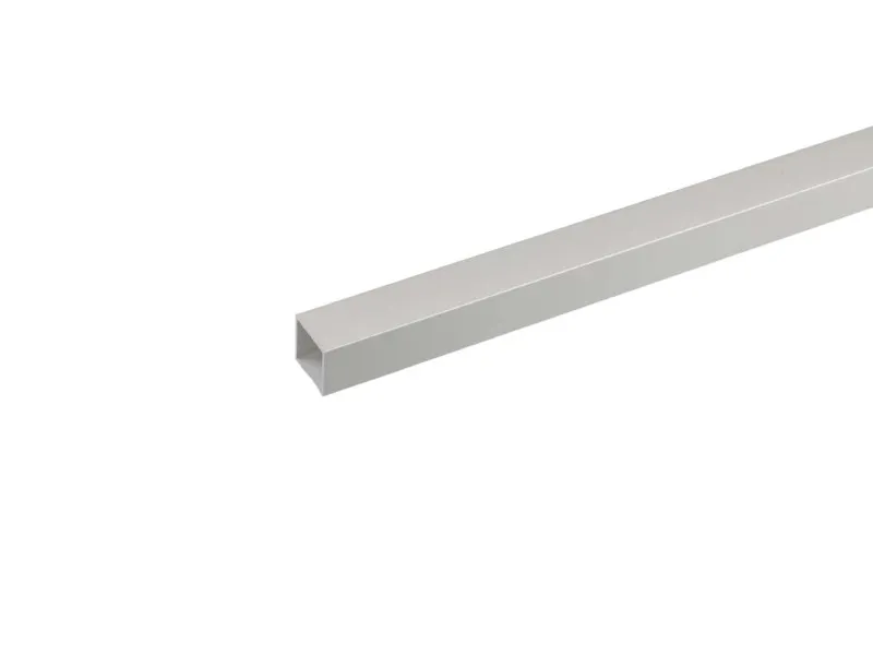 Profilo tubo quadro 2 m 10x10 mm alluminio argento