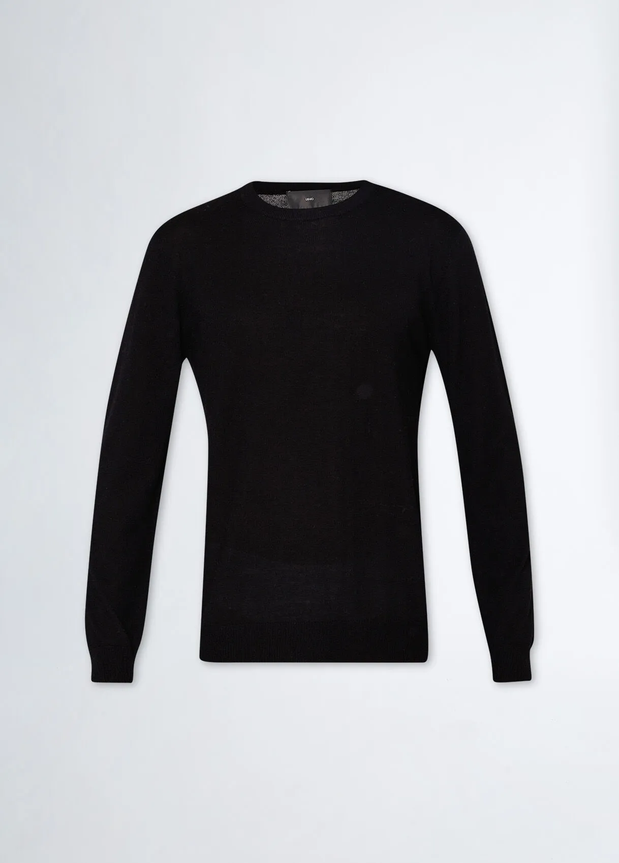 Pullover nero in lana