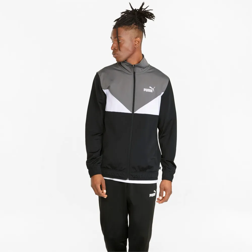PUMA - Colorblock Tracksuit cl - Nero/Grigio - 845848-01