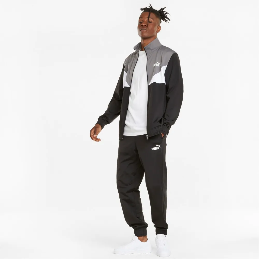 PUMA - Colorblock Tracksuit cl - Nero/Grigio - 845848-01
