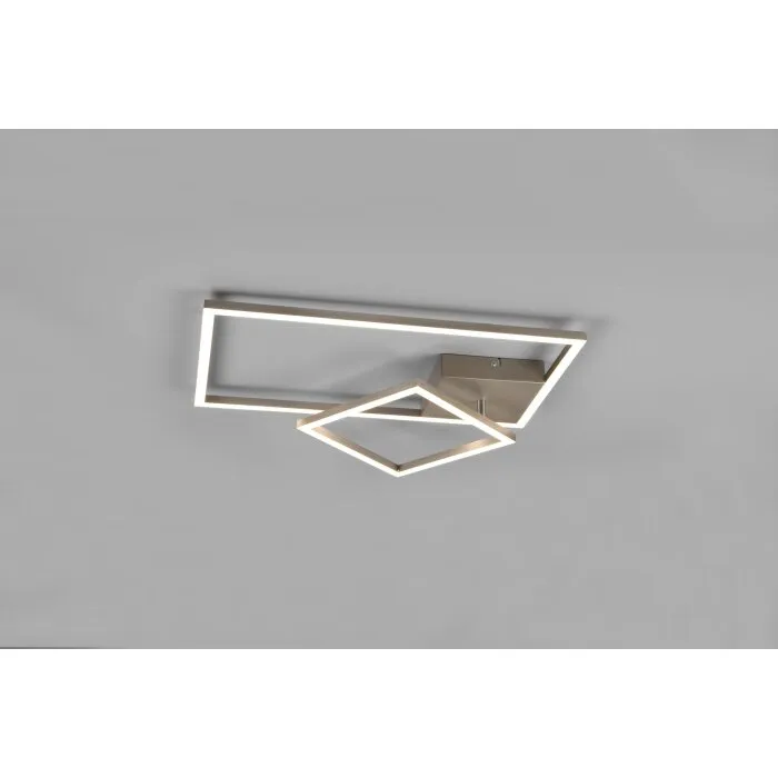 Reality Padella Plafoniera LED Nichel opaco, 1-Luce