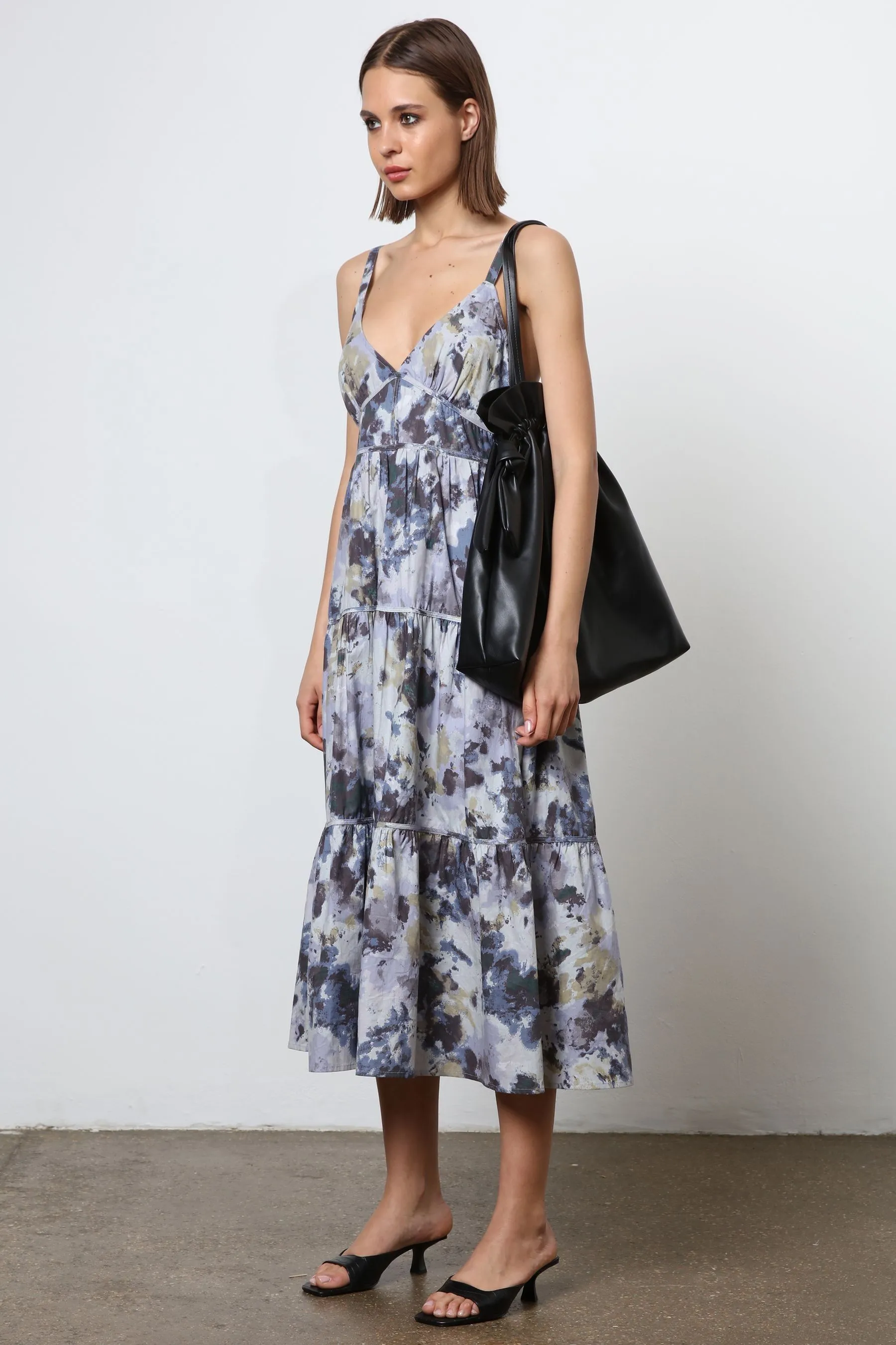 Religion 100% Cotton Strappy Maxi Summer Dress    