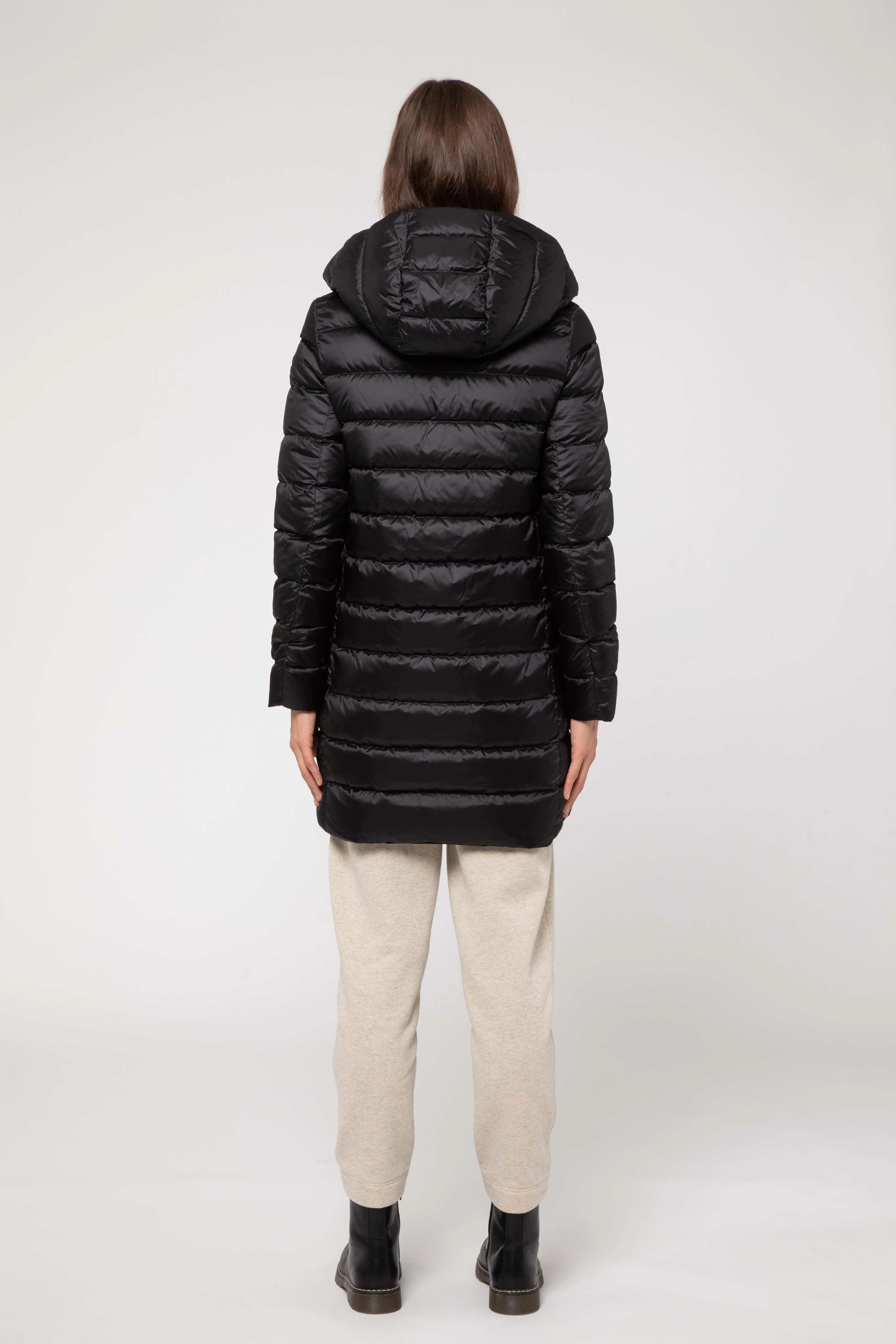 REVERSIBLE BLACK JACKET IN SOFTSHELL