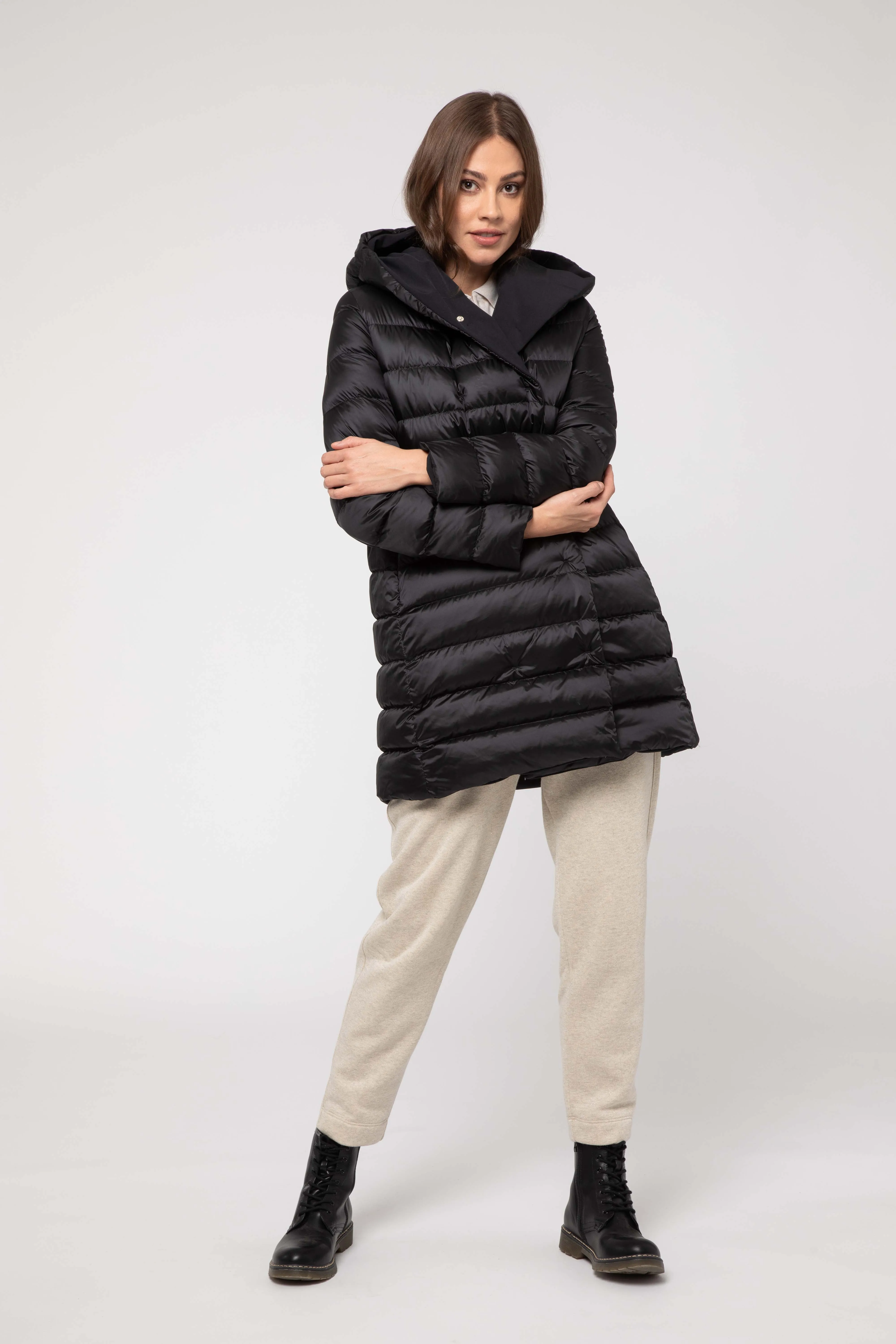 REVERSIBLE BLACK JACKET IN SOFTSHELL