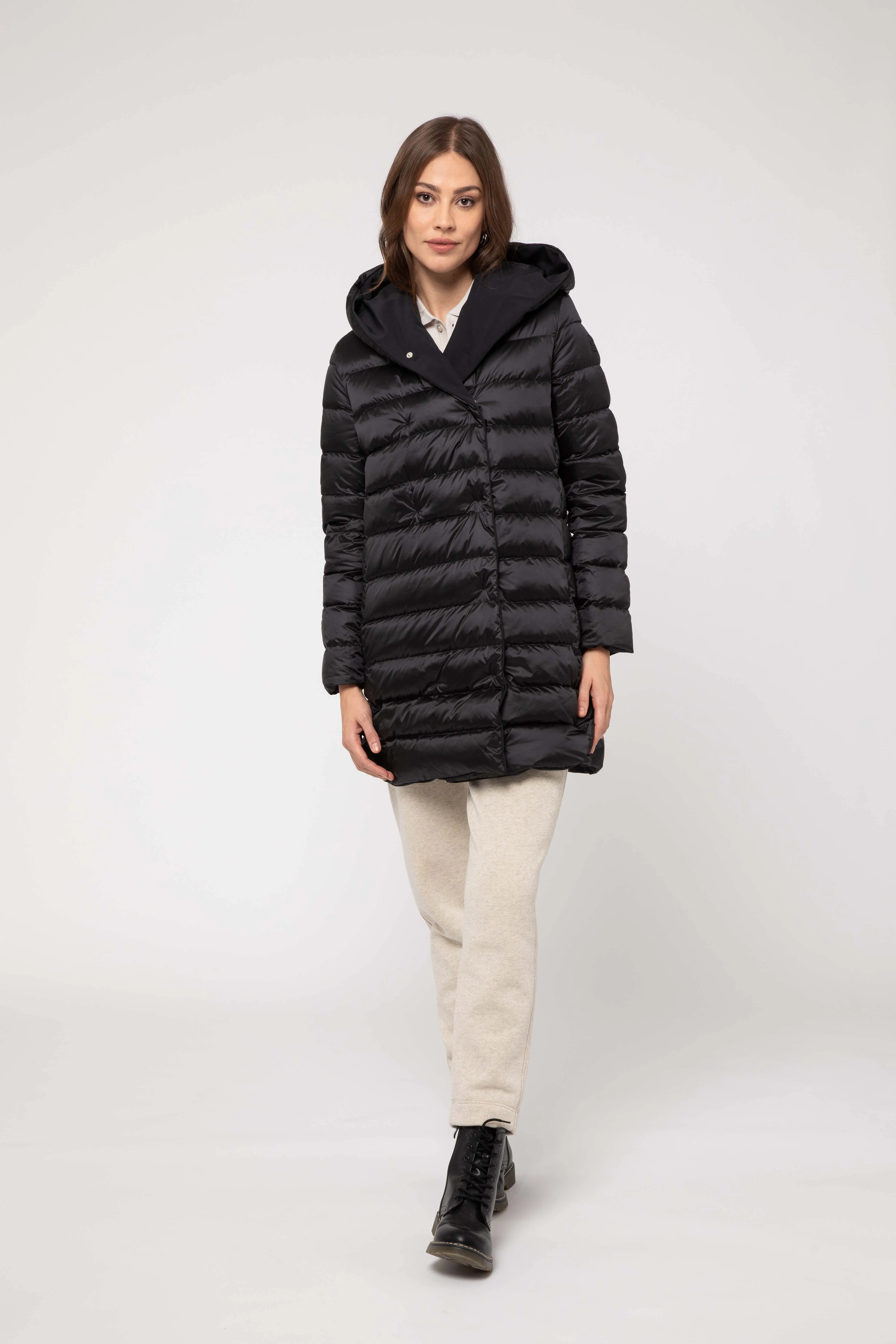REVERSIBLE BLACK JACKET IN SOFTSHELL