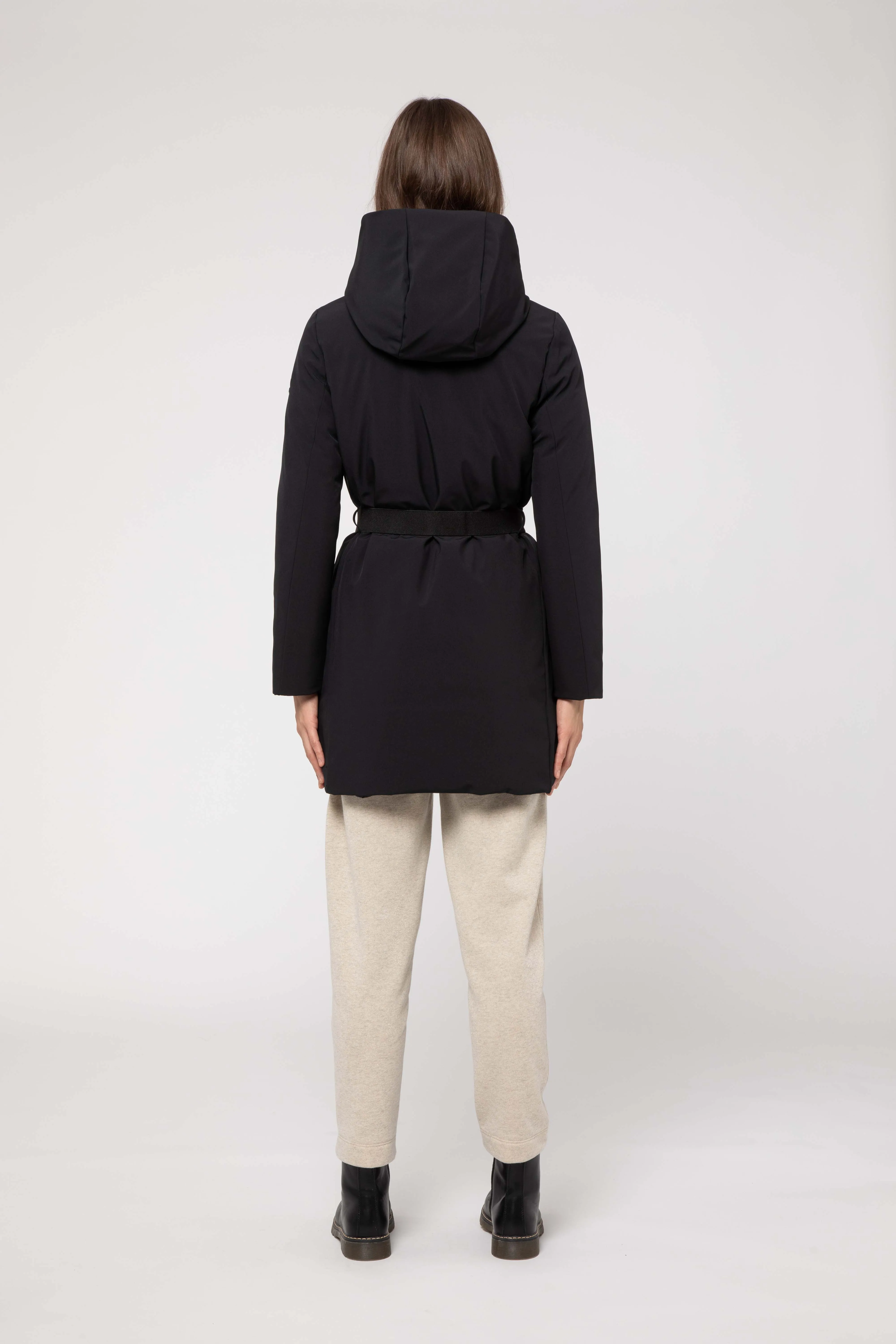 REVERSIBLE BLACK JACKET IN SOFTSHELL