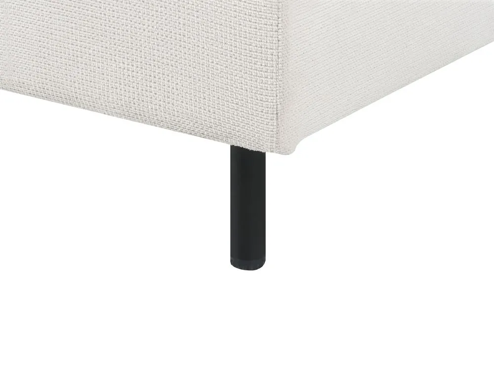 Right Hand Modular Fabric Corner Sofa Beige EGERIS