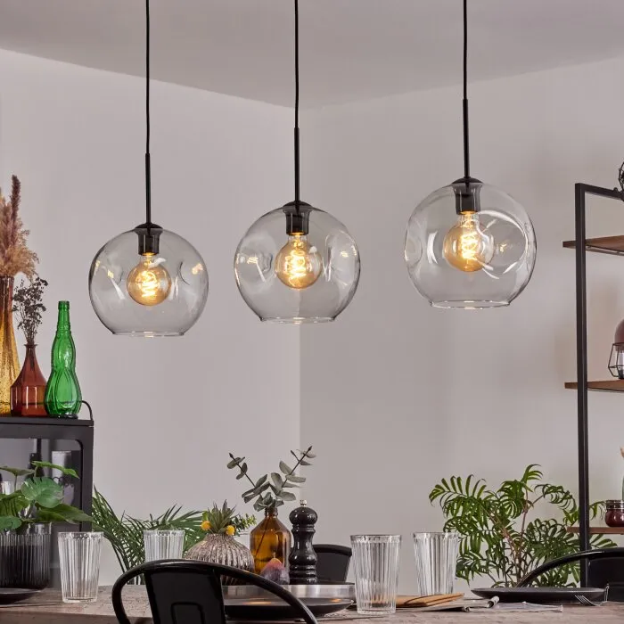 Ripoll Lampadario a sospensione Nero, 3-Luci
