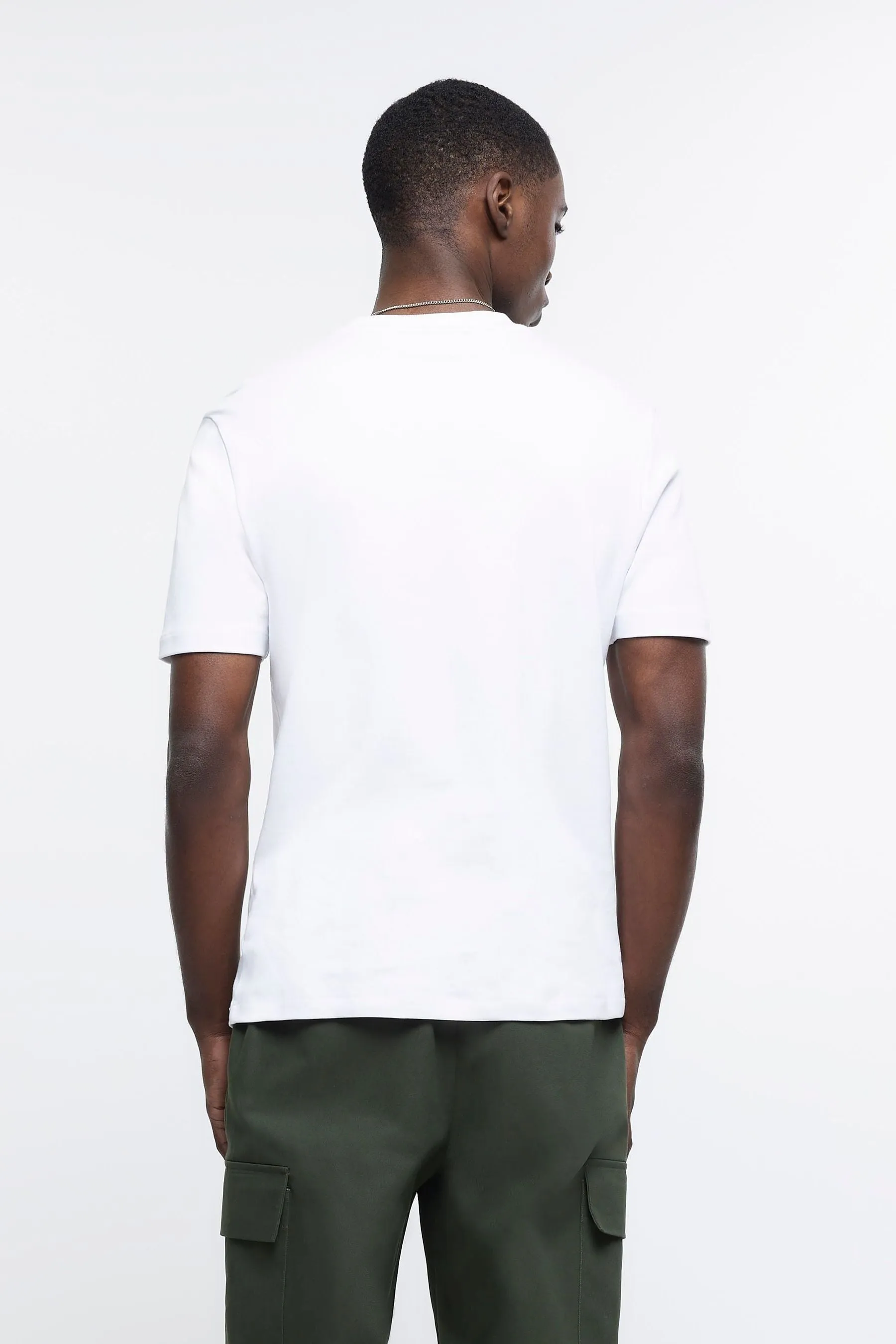 River Island Vestibilità attillata / Slim - RI Studio - T-shirt pesante