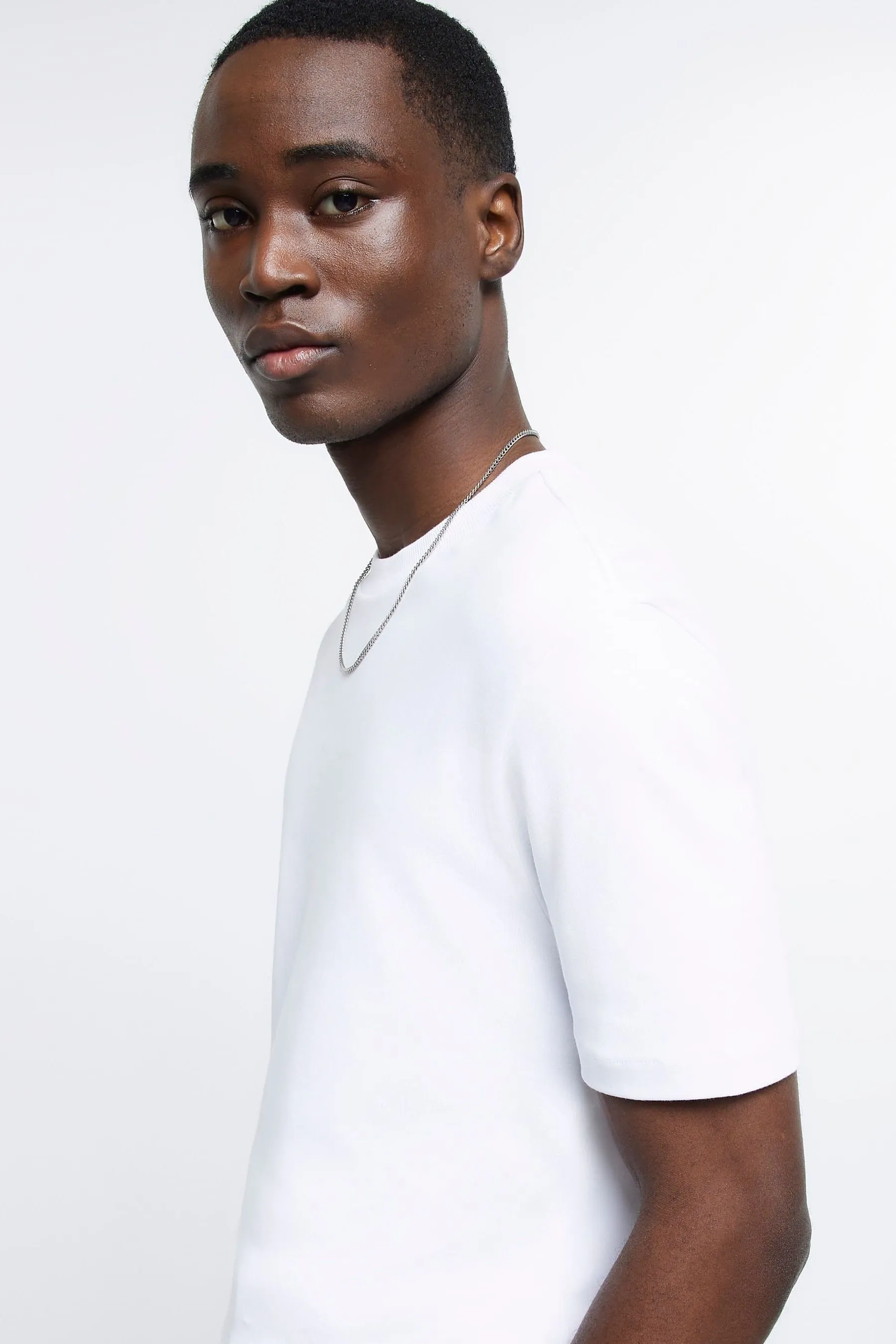 River Island Vestibilità attillata / Slim - RI Studio - T-shirt pesante