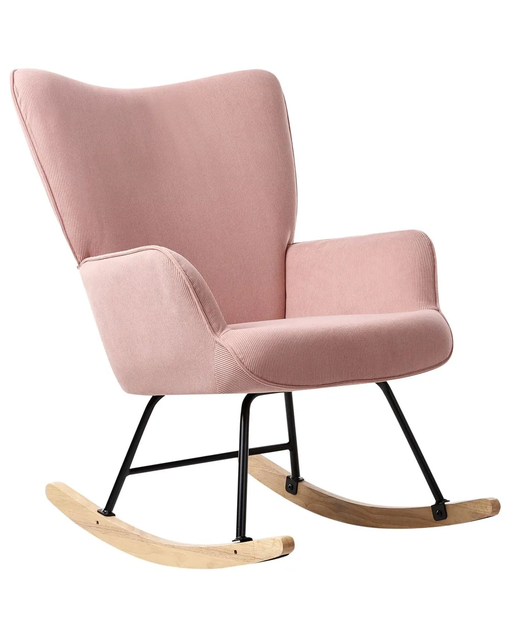 Rocking Chair ARSET Corduroy Pink