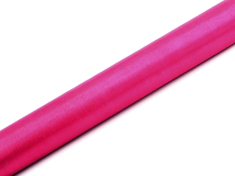 Rotolo di stoffa rosa organza 9m