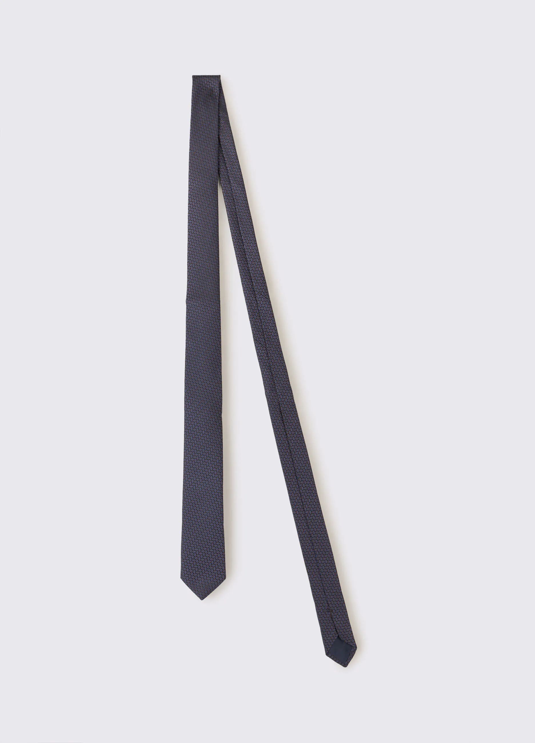 RUMFORD  Cravatta slim microfantasia uomo
