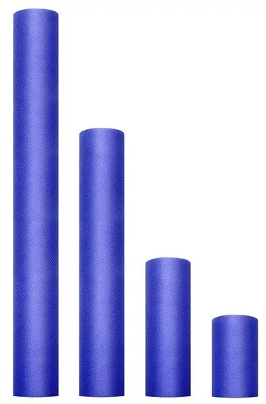 Runner da tavolo in tulle blu scuro 30 x 900 cm