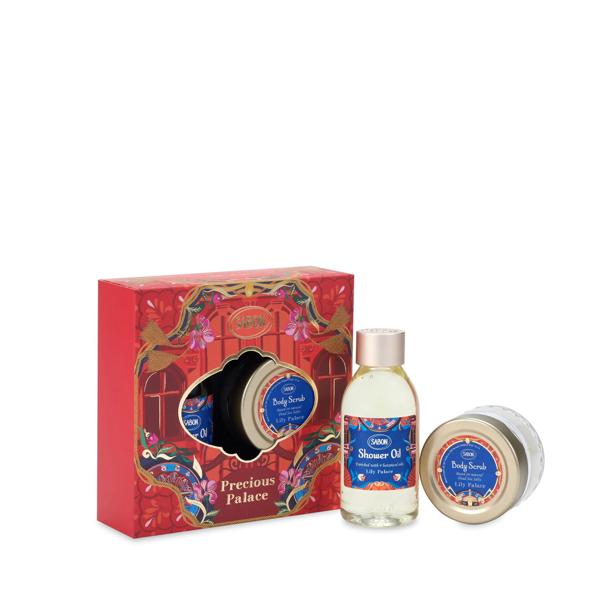  SABON   Kit duo Olio doccia e Scrub corpo Lily Palace | 