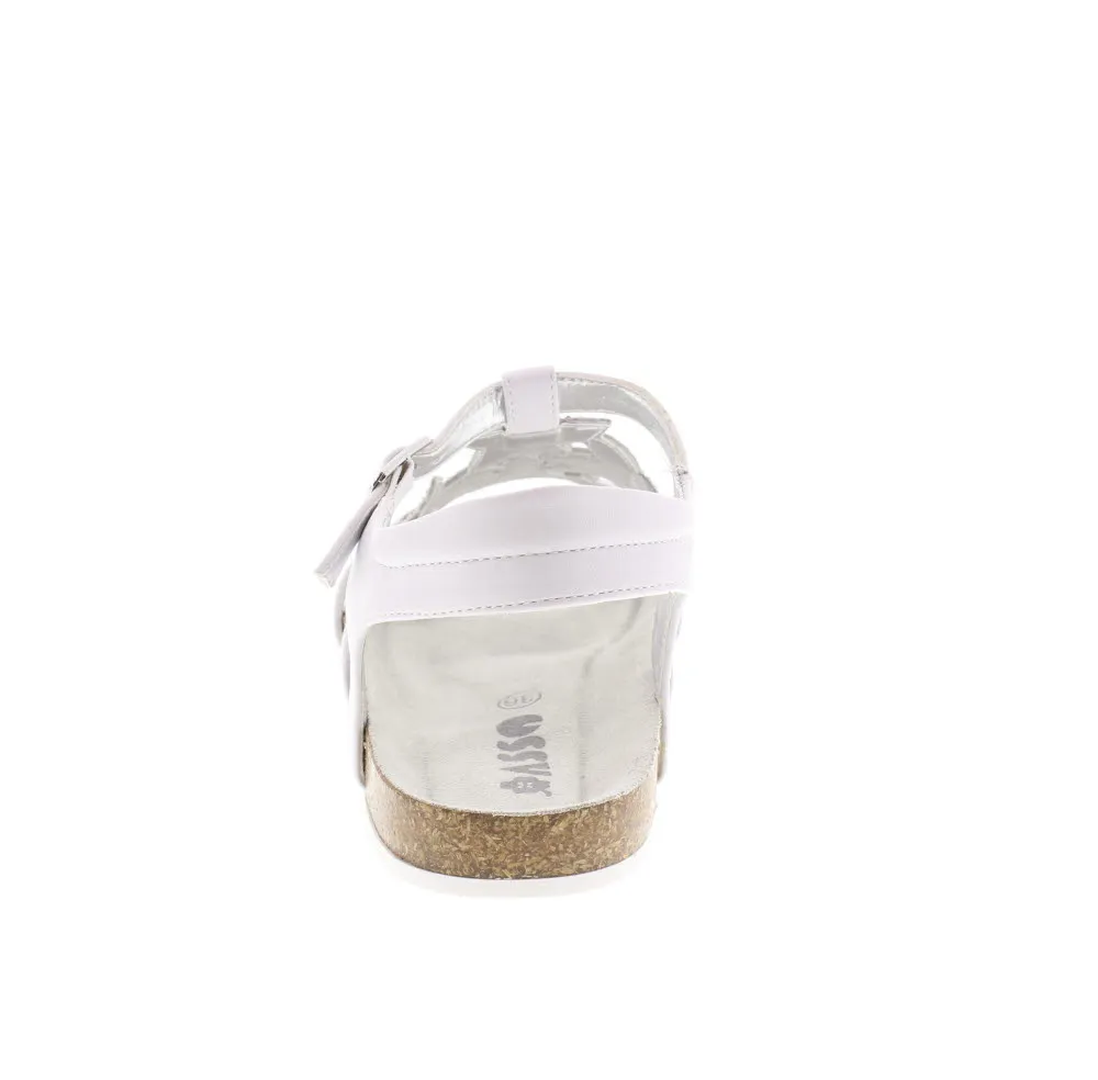 Sandali Bassi con strass e cinturino