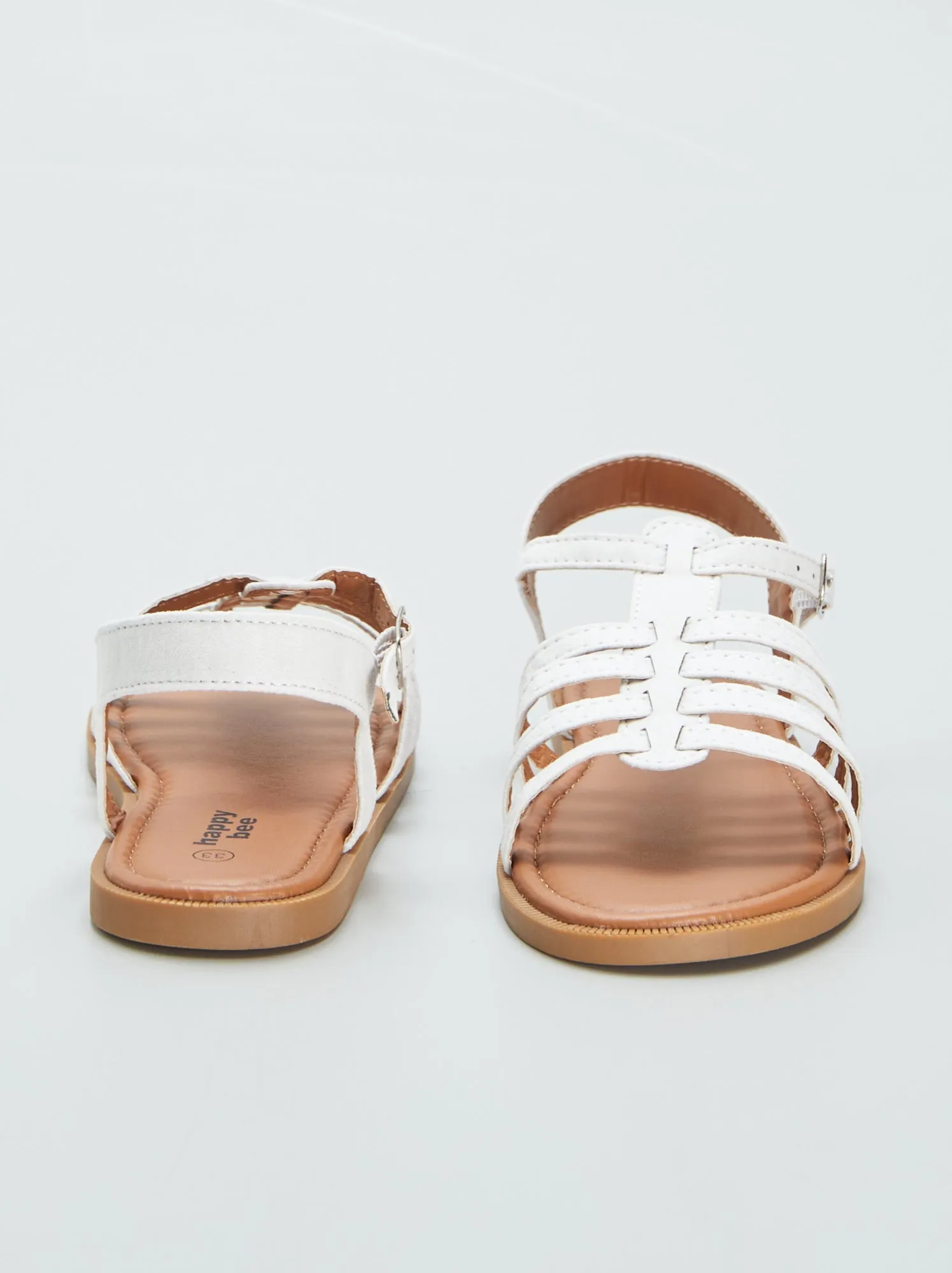 Sandali bassi multi-cinturino - BIANCO