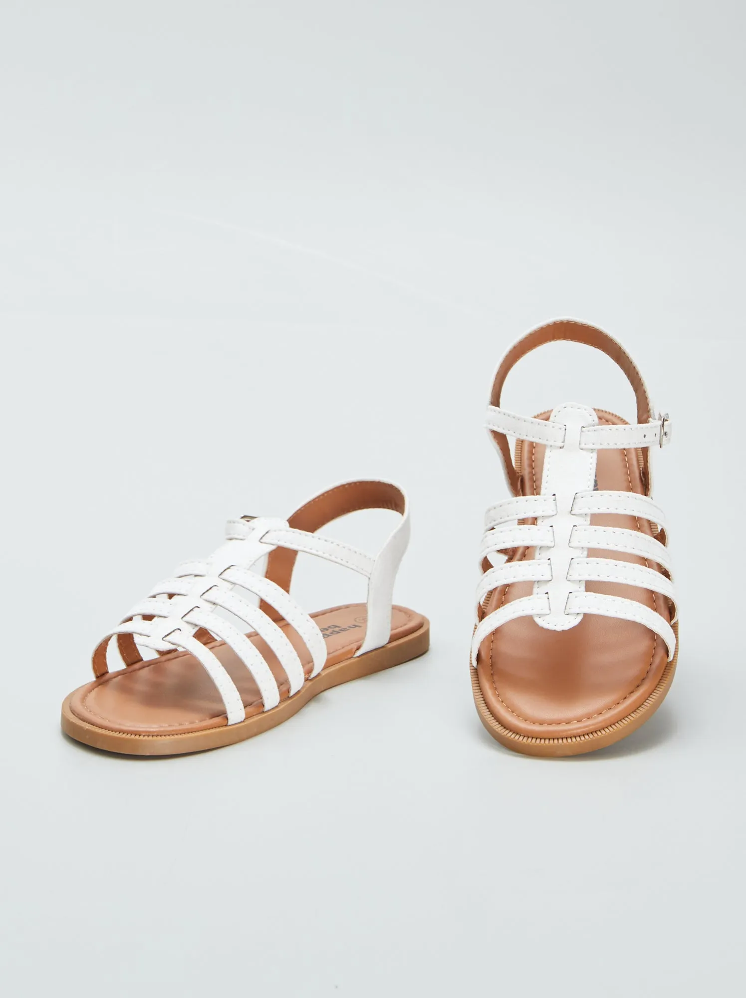 Sandali bassi multi-cinturino - BIANCO