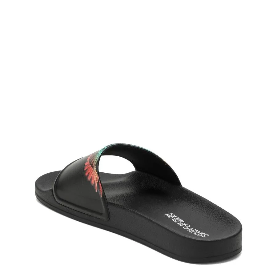 SANDALI BASSI "ICON WINGS" NERI