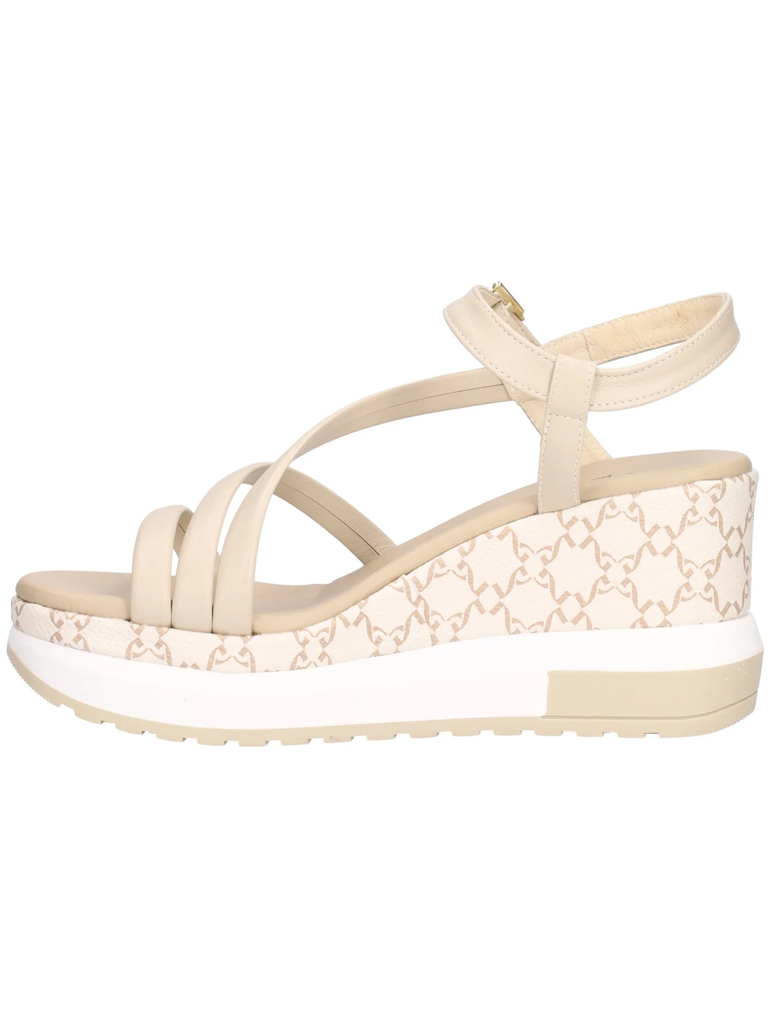 Sandalo con zeppa Nero Giardini da donna beige