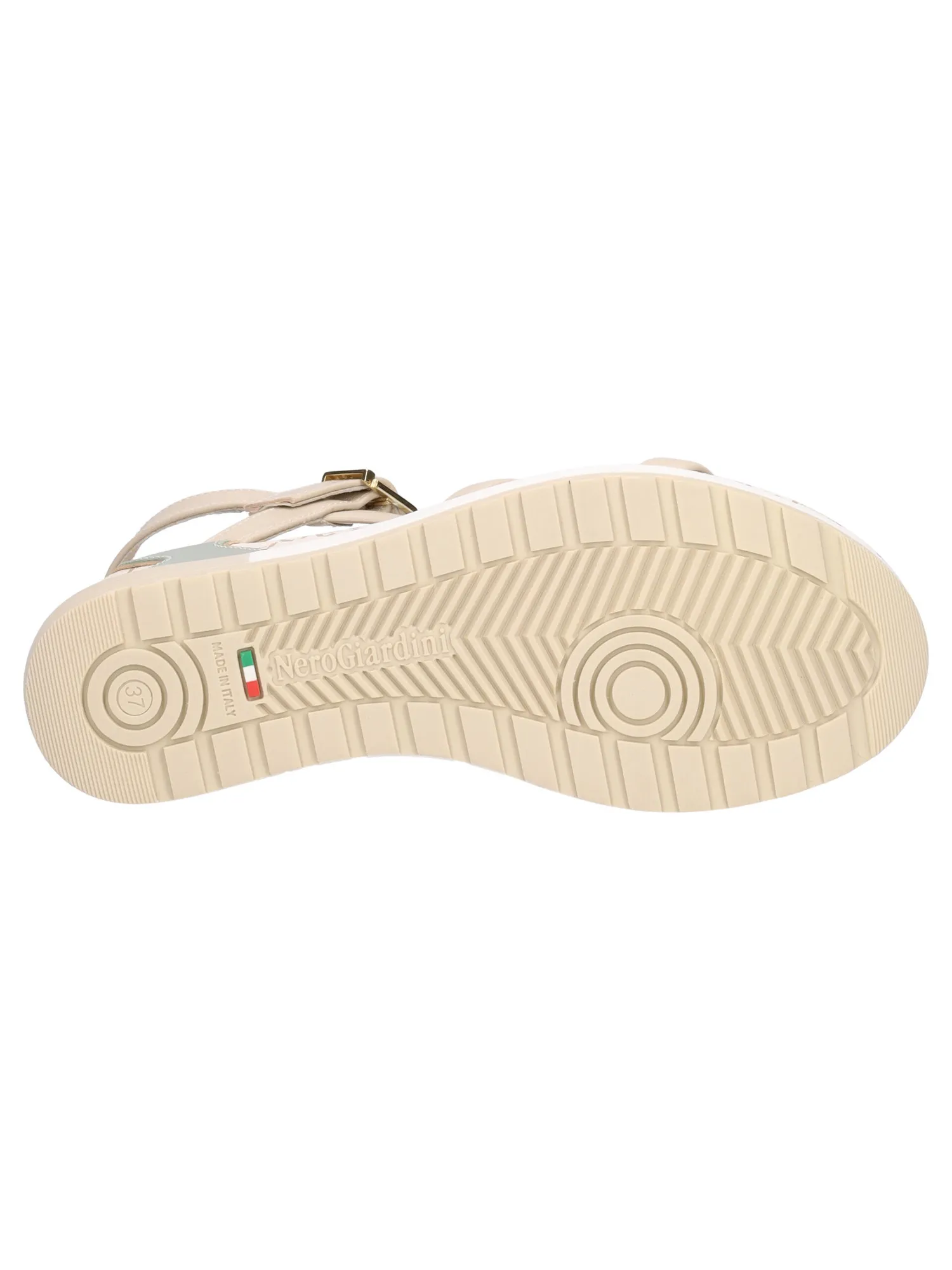 Sandalo con zeppa Nero Giardini da donna beige