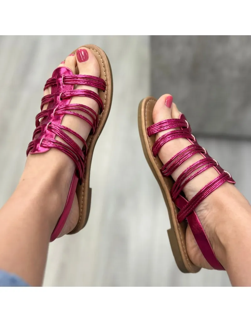 SANDALO METALLIC FUCSIA