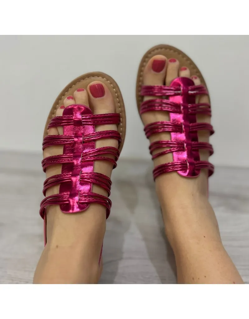 SANDALO METALLIC FUCSIA