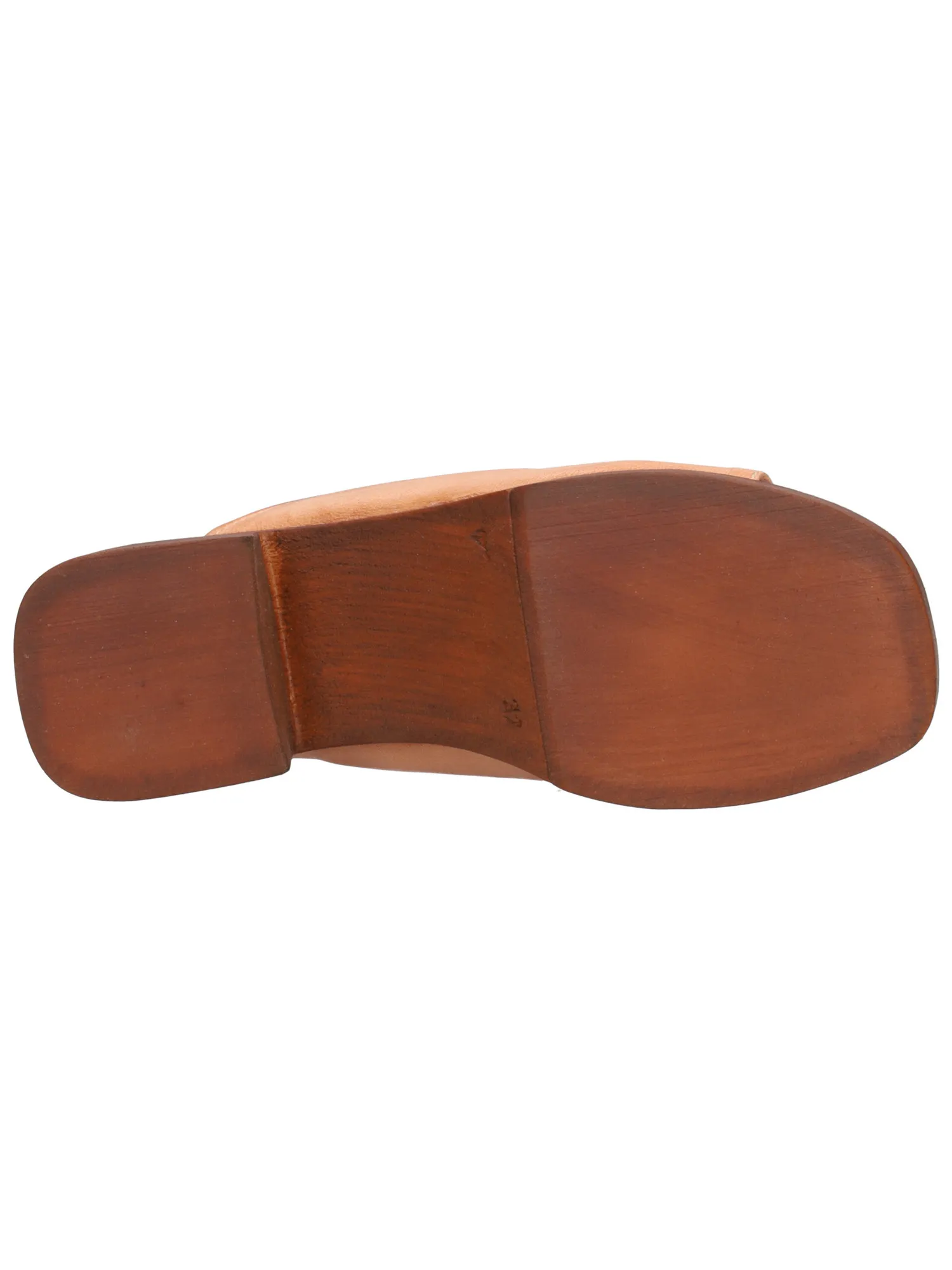 Sandalo tacco largo Lace-Up NYC da donna cuoio