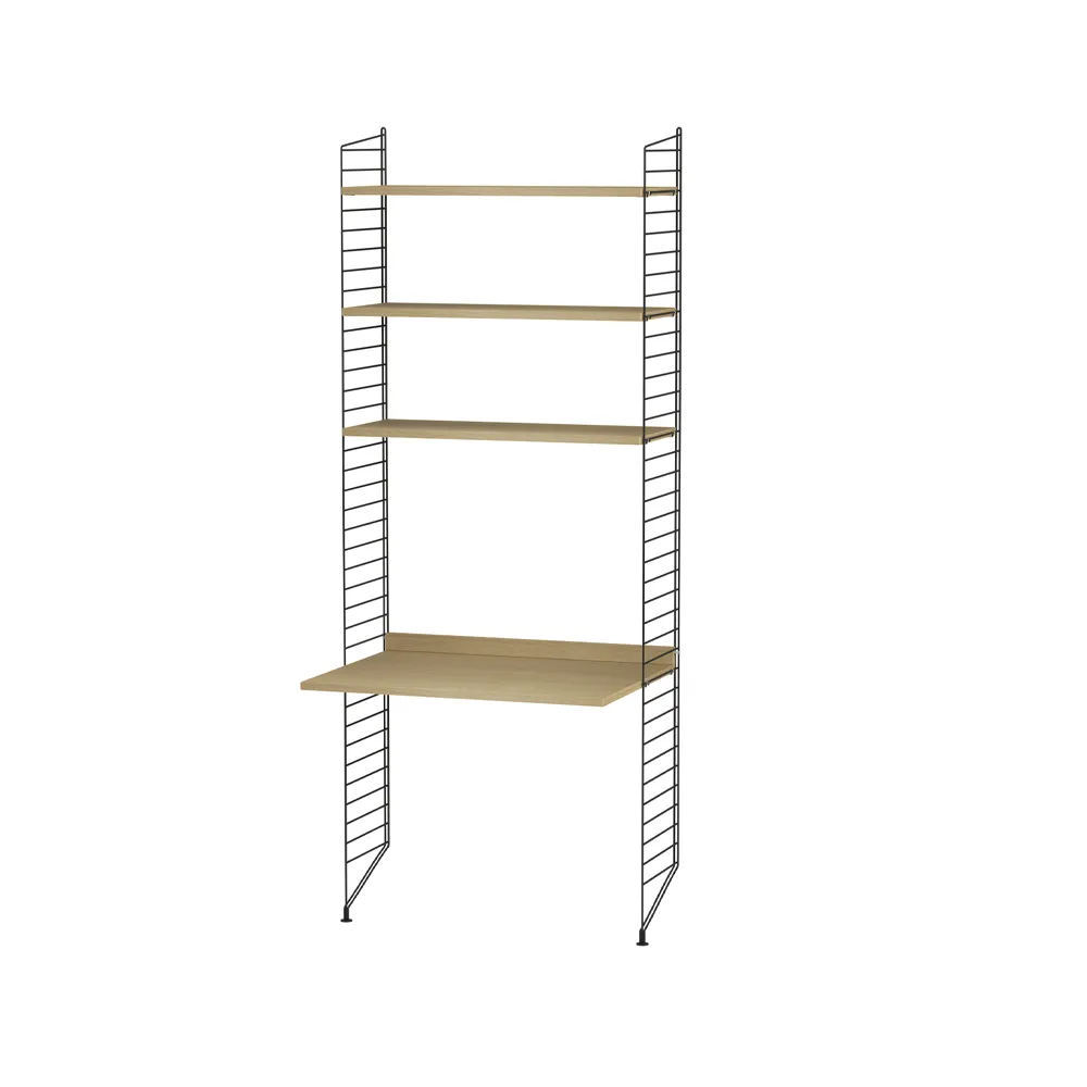 Scaffale String per stanza dei bambini rovere e nero - combinazione C.iq{font-size:18px}