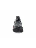 Scarpa bassa Emanuèlle Vee DERBY INGLESE NEW CRUST in pelle nero