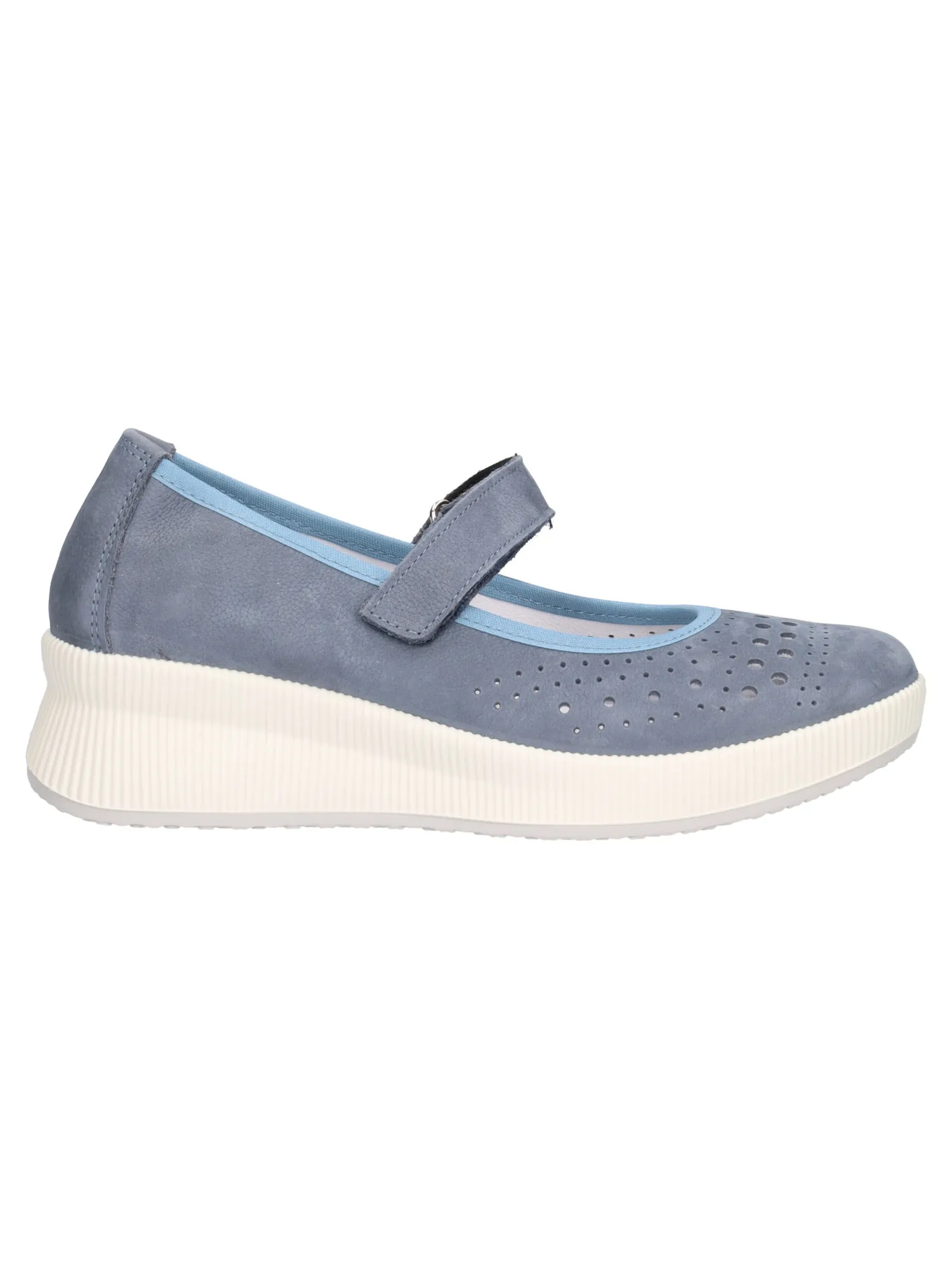 Scarpa casual con zeppa Enval Soft da donna azzurra
