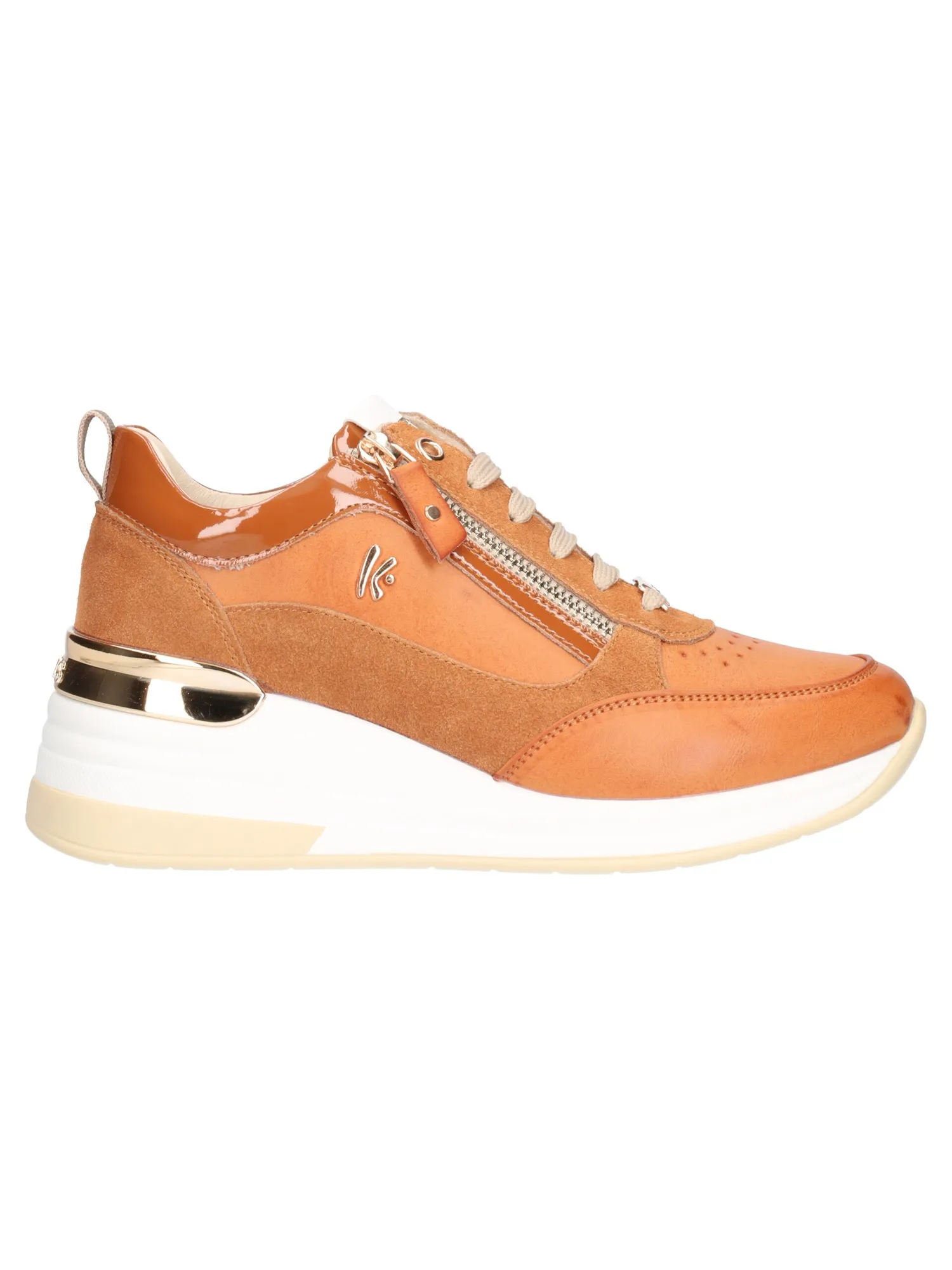 Scarpa casual con zeppa Keys da donna cuoio