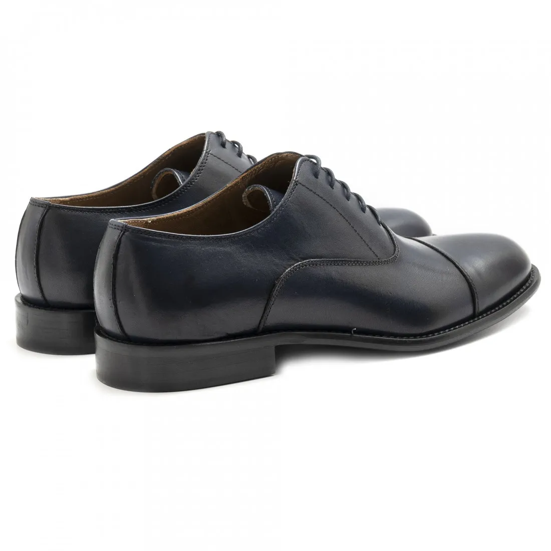 Scarpa stringata uomo Sangiorgio blu scuro in pelle