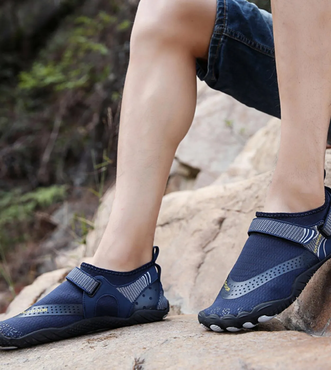 Scarpe da acqua da uomo Scarpe da spiaggia ad asciugatura rapida Scarpe da ginnastica traspiranti da donna A piedi nudi Calzatur