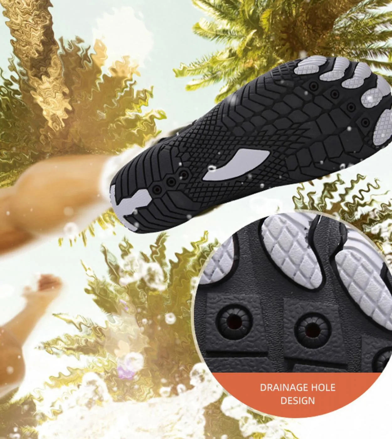 Scarpe da acqua da uomo Scarpe da spiaggia ad asciugatura rapida Scarpe da ginnastica traspiranti da donna A piedi nudi Calzatur