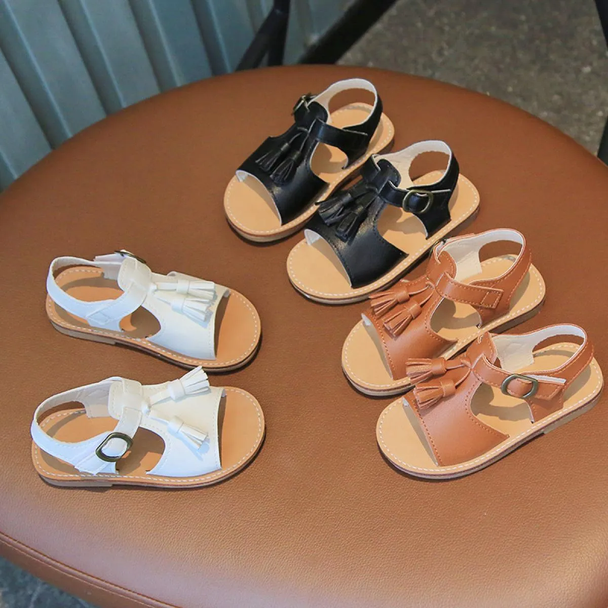 Scarpe da bambina bianche Sandali da bambino Scarpe da bambino Ragazza Sandali bianchi Scarpe da bambina