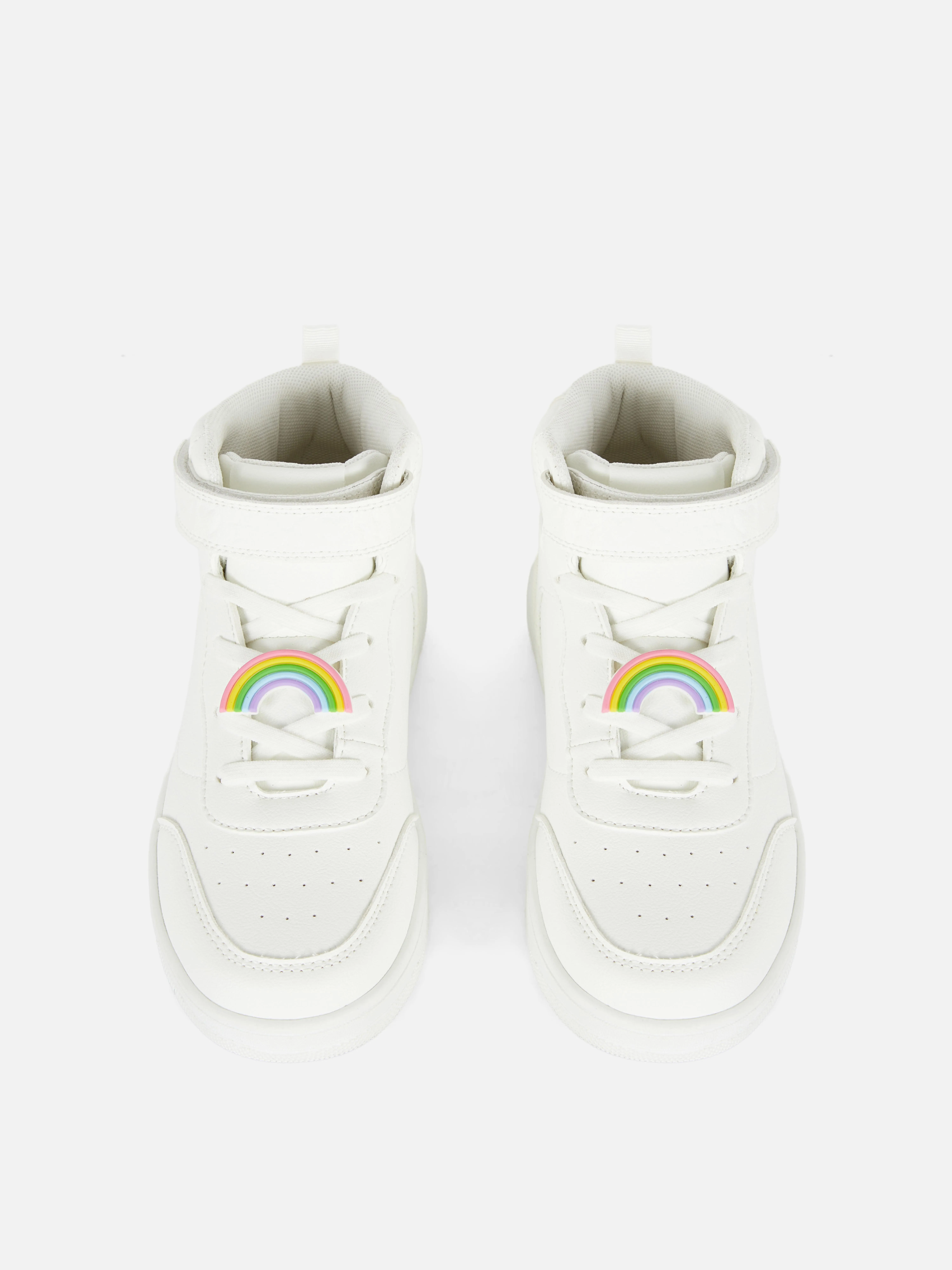 Scarpe da ginnastica alte ciondolo arcobaleno