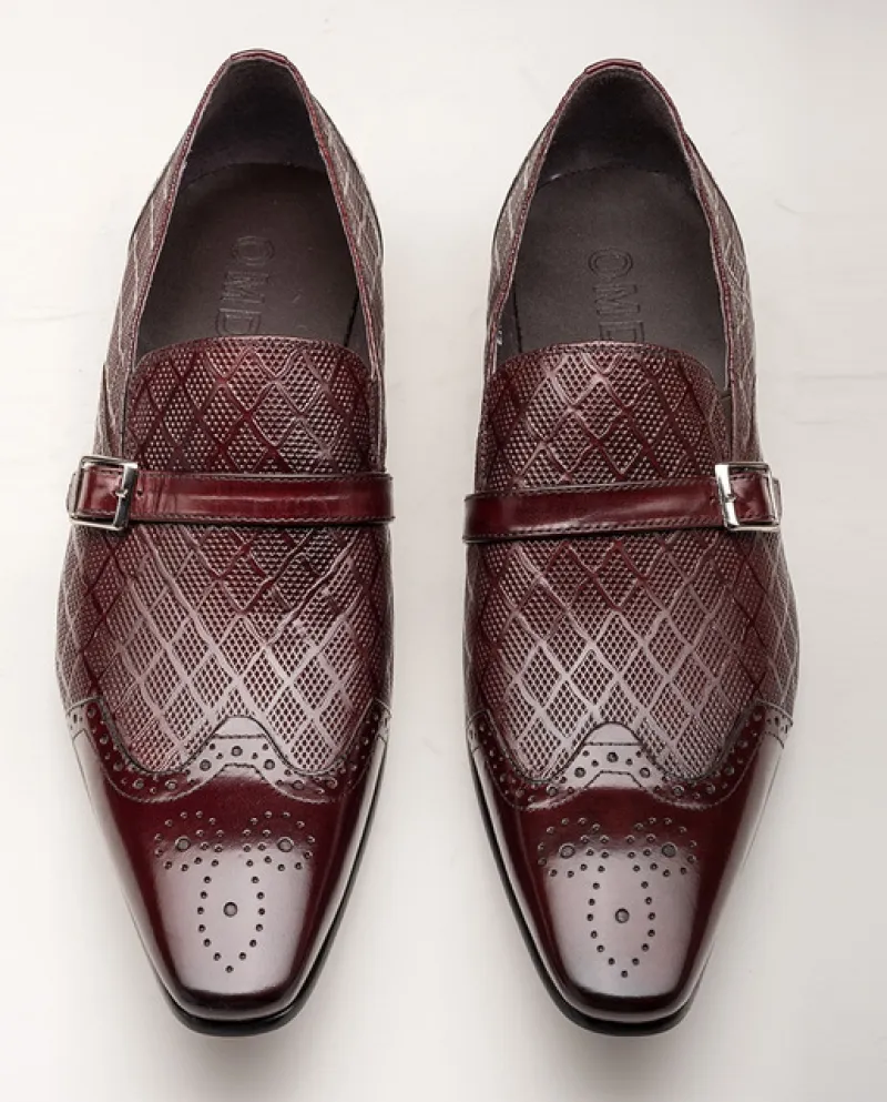 Scarpe eleganti da uomo di lusso Oxford Scarpe da ufficio formali da ufficio da uomo fatte a mano con taglio intero in vera pell